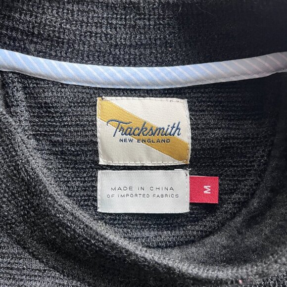 Tracksmith Rapid Transit Merino Fleece Size M Black Womens Run Athletic Pullover - Picture 2 of 8